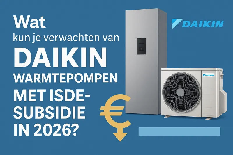 Wat kun je verwachten van Daikin warmtepompen met subsidie in 2026?